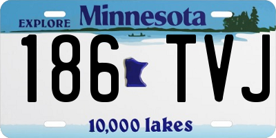 MN license plate 186TVJ