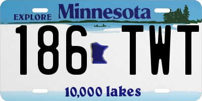 MN license plate 186TWT