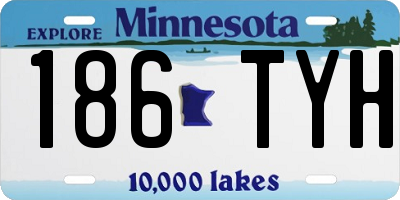 MN license plate 186TYH