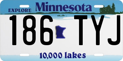 MN license plate 186TYJ