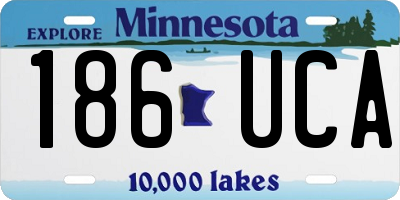 MN license plate 186UCA