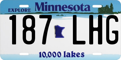 MN license plate 187LHG