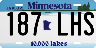 MN license plate 187LHS