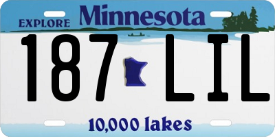 MN license plate 187LIL