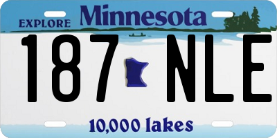 MN license plate 187NLE