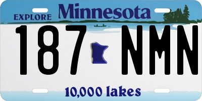 MN license plate 187NMN