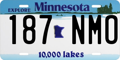 MN license plate 187NMO