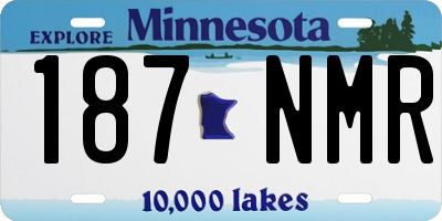 MN license plate 187NMR