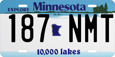 MN license plate 187NMT