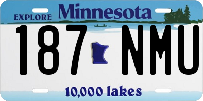 MN license plate 187NMU