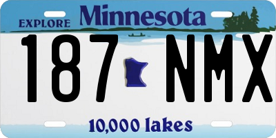 MN license plate 187NMX