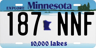 MN license plate 187NNF