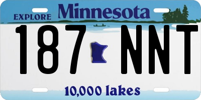 MN license plate 187NNT
