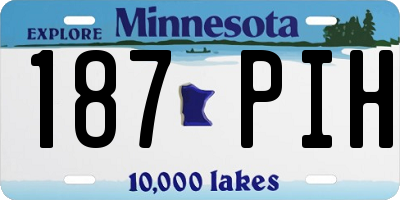 MN license plate 187PIH