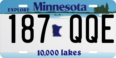 MN license plate 187QQE