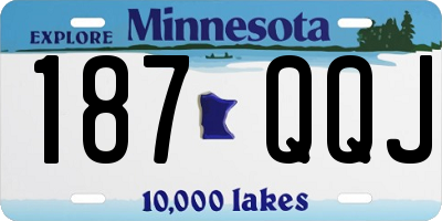 MN license plate 187QQJ