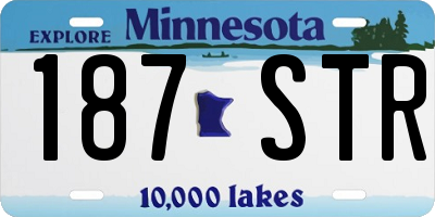 MN license plate 187STR