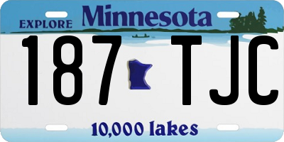 MN license plate 187TJC