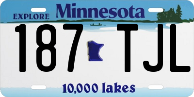 MN license plate 187TJL