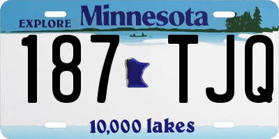 MN license plate 187TJQ