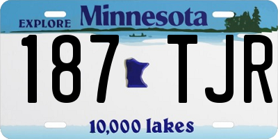 MN license plate 187TJR