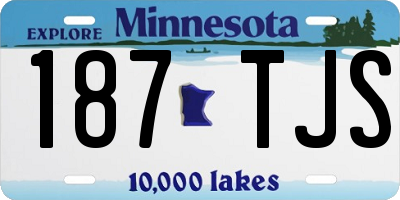 MN license plate 187TJS
