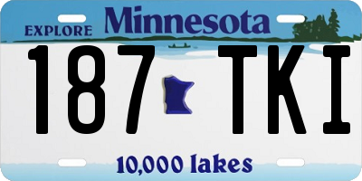 MN license plate 187TKI