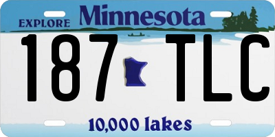 MN license plate 187TLC