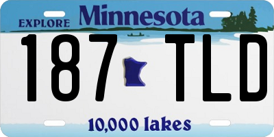 MN license plate 187TLD