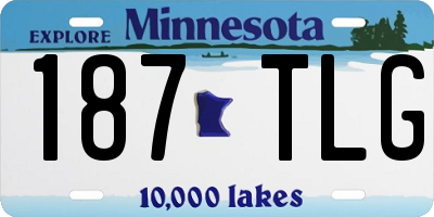 MN license plate 187TLG