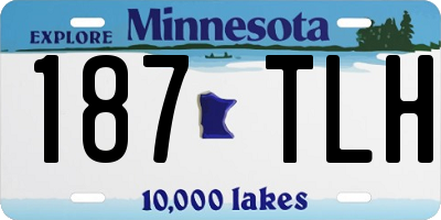 MN license plate 187TLH