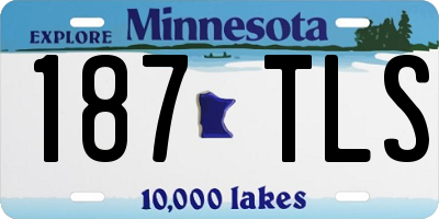 MN license plate 187TLS