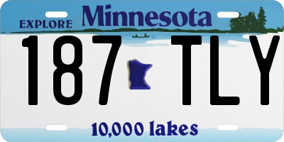 MN license plate 187TLY