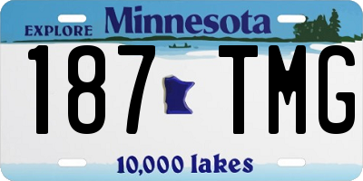 MN license plate 187TMG
