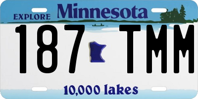 MN license plate 187TMM