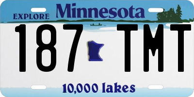 MN license plate 187TMT