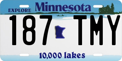 MN license plate 187TMY