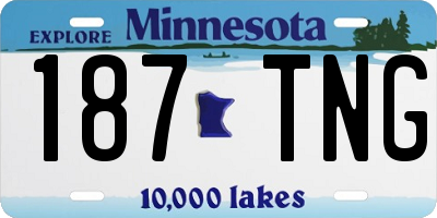 MN license plate 187TNG