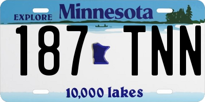 MN license plate 187TNN