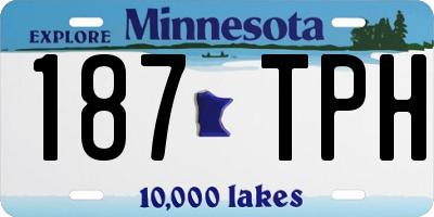 MN license plate 187TPH