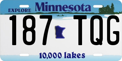 MN license plate 187TQG