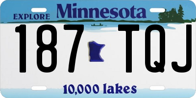 MN license plate 187TQJ