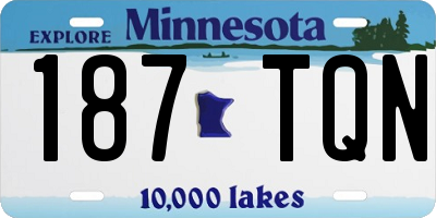 MN license plate 187TQN