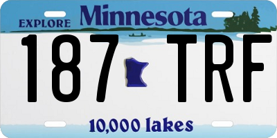 MN license plate 187TRF