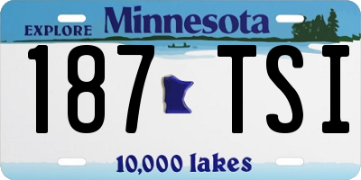 MN license plate 187TSI