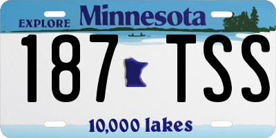 MN license plate 187TSS