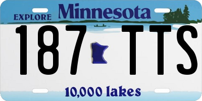 MN license plate 187TTS