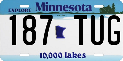 MN license plate 187TUG