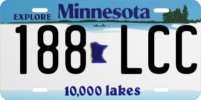 MN license plate 188LCC