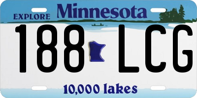 MN license plate 188LCG